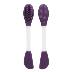 Spatule & brosse visage à double face violette
