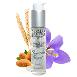 Huile de massage professionnelle Fleurs des Neiges 100% naturelle 50 ml