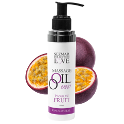 Huile de Massage Comestible 100 % Naturelle Fruit de la Passion 100 ml - Sezmar