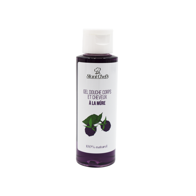 Gel douche corps et cheveux à la mûre - 100ml 