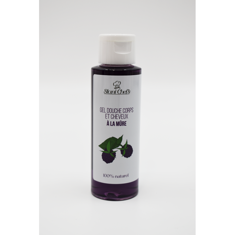 Gel douche corps et cheveux à la mûre - 100ml 