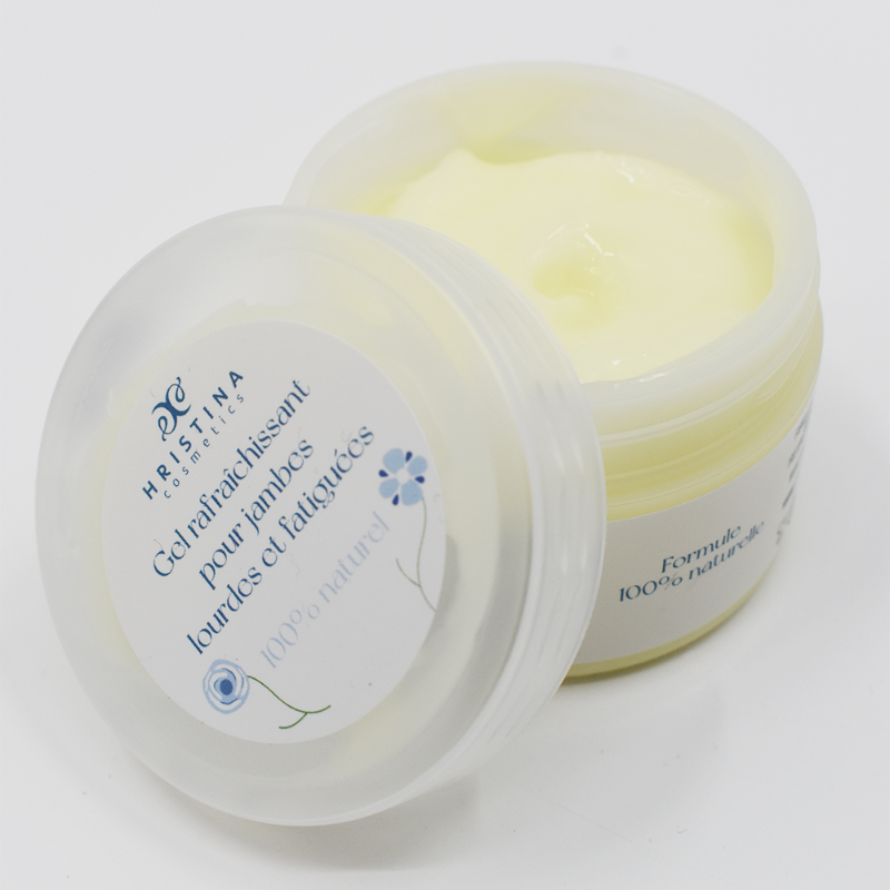 Gel rafraîchissant pour jambes lourdes et fatiguées 