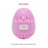 Boule de lavage rose + recharge - Sans odeur 