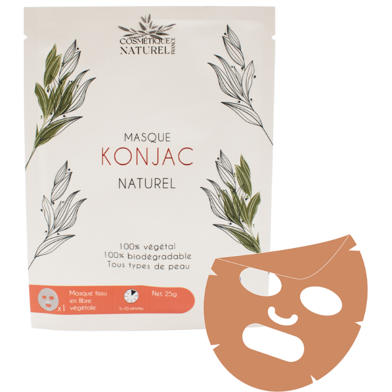Masque konjac - Argile rouge 