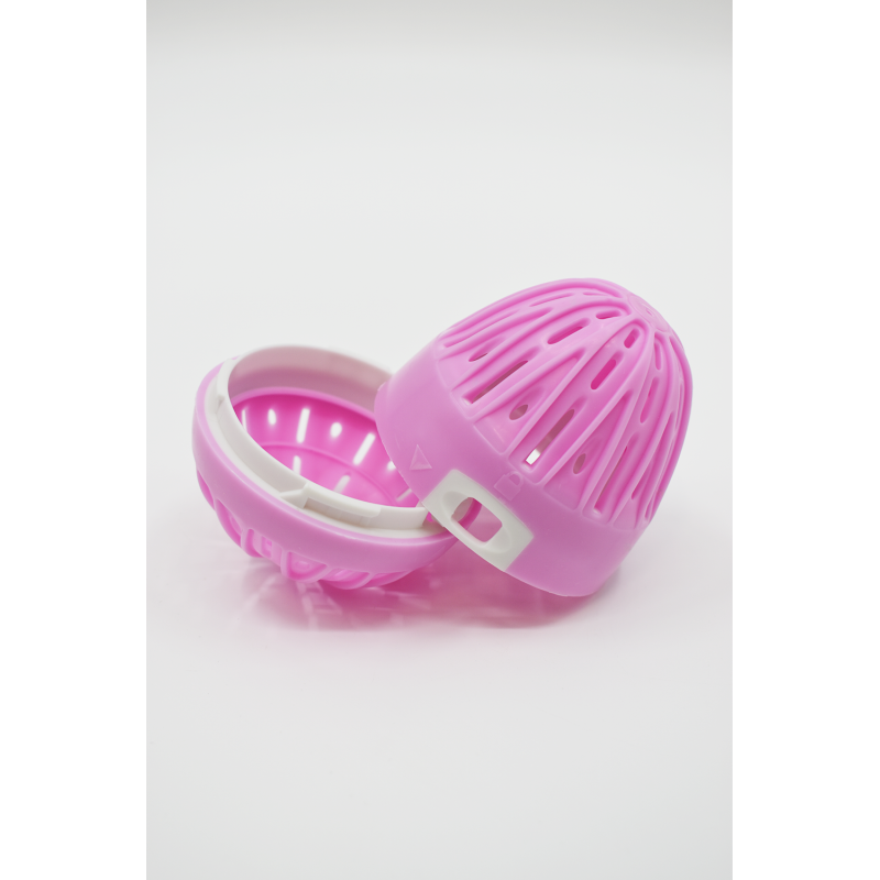 Boule de lavage rose + recharge - Sans odeur 