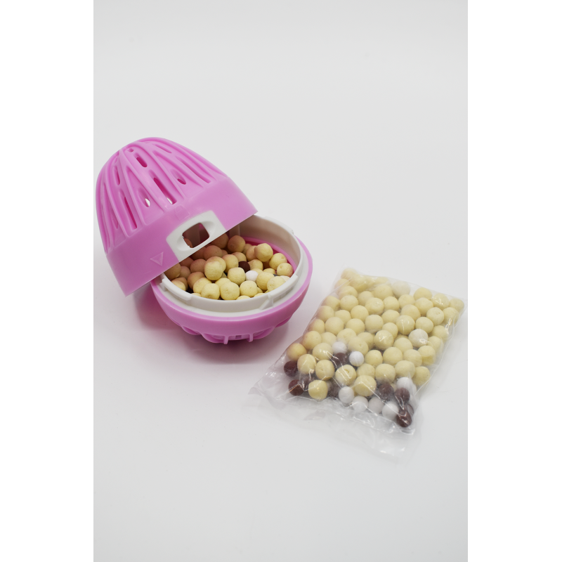 Boule de lavage rose + recharge - Sans odeur 
