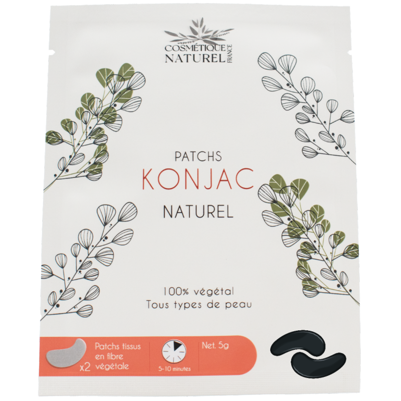 Patchs contours des yeux au Konjac - Charbon de bambou 